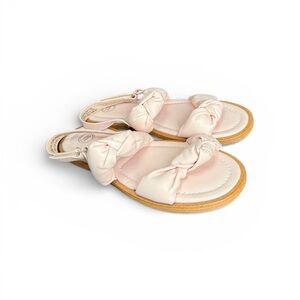 Kids Girls Blush Pink Knotted Sandals Size 3